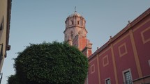 Tower Templo y Exconvento de la Santa Cruz Church Santiago de Querétaro, Mexico