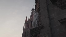 San Miguel de Allende, Mexico - La Parroquia de San Miguel Arcángel Catholic church and Torre del Reloj Clock Tower