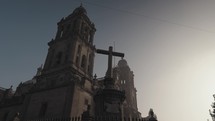 Exterior of the Mexico City Metropolitan Cathedral. 