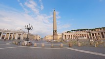Obelisk in the st peter's square. Rome Italy