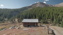 Independence Ghost Town Pitkin County the wooden skeleton remains of a Colorado mining operation of the 1880s