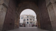 Bab al-Bhar Porte De France the gate of France and Victory Square in Medina Tunis, Tunisia