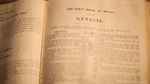 Genesis in a Bible 