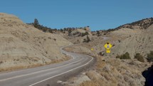 road through Utah desert 