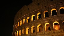 Coliseum in Rome at night 