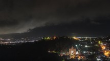 Time Lapse Landscape City of Tomohon North Sulawesi Indonesia at Night