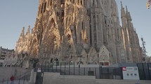 Barcelona, Spain - Basilica de la Sagrada Familia unfinished church in the Eixample District designed by architect Antoni Gaudi