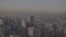 Aerial view of New York City skyline 