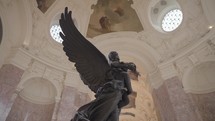 Paris, France - March 20, 2024: The statue "Gloria Victis" by Antonin Mercié inside the Petit Palais, Paris.