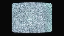Vintage Television Noise Glitches Background 
