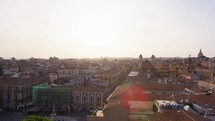 urban view of Catania and its buildings on a sunny day
