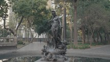 The fountain of Venus (Fuente de Venus) in Alameda Central Park Mexico City