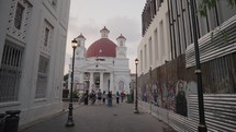 Kota Lama Semarang Old Town Preserved Colonial City Centre - Blenduk Protestant Church in Western Indonesia Immanuel