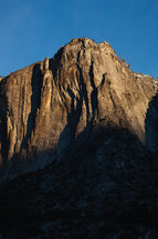 Mountain in Yosemite at sunset