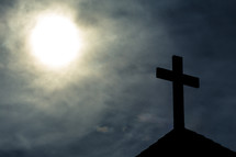 cross on a church roof