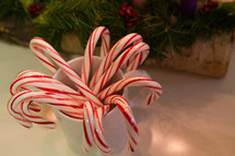 candy canes in a mug 