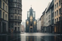 Futurist Church. Prospective