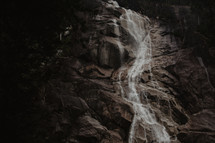 rugged mountain waterfall