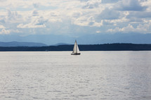 sailboat on a bay