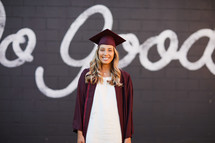 smiling female graduate