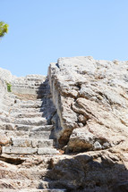 steps cut into stone 