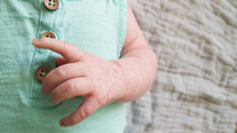an infants hand