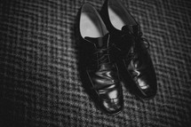 Men's worn dress shoes