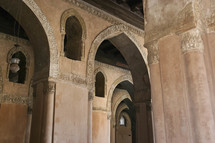 interior of a mosque in Egypt 