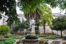 courtyard garden at a the church of St Anne in Jerusalem 