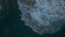 aerial view over ocean water 