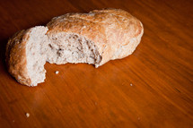 Broken bread.