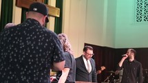 baptism during a worship service 