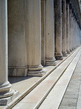 row of columns 