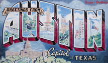 postcard greetings from Austin Capital of Texas