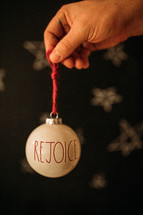 rejoice Christmas ornament 