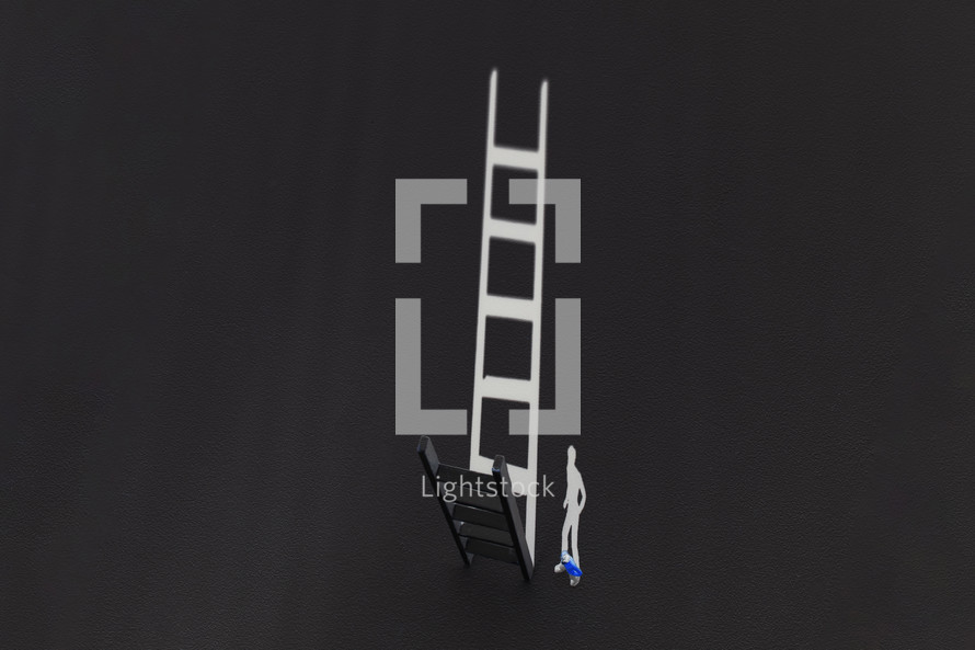 man and ladder 