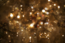 sparkly bokeh lights background.