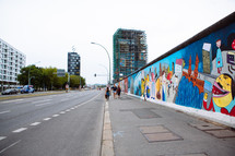 street art on a city wall 