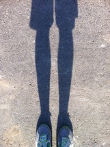 shadow of legs