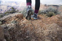 woman in hiking boots 