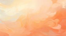 Flowing orange and cream autumn watercolor background. 