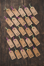 advent tags 