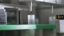 Automated manufacturing of Covid-19 test tubes in a clean room