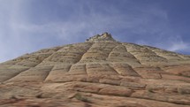 Checkerboard Mesa an Iconic Elevation Navajo Sandstone at Zion National Park in Southwest Utah USA