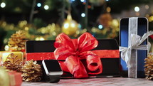 electronic gifts under the Christmas tree