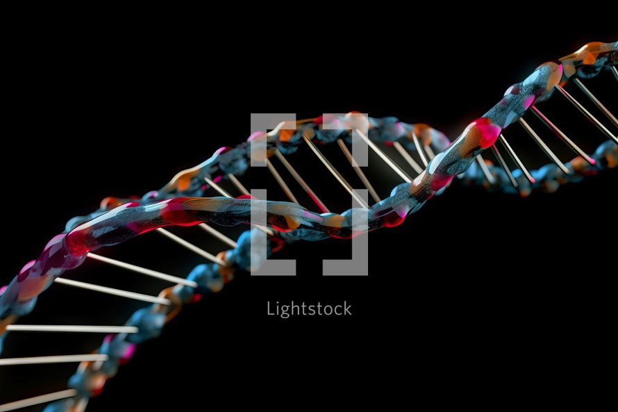 Colorful DNA string