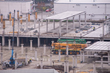 Heavy equipment in construction