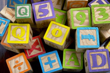 wooden alphabet blocks 