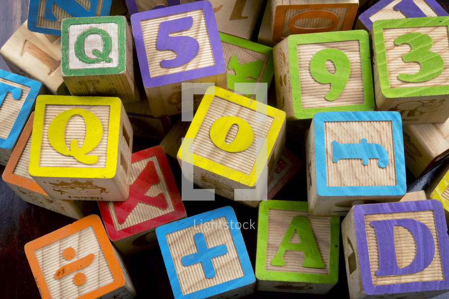 wooden alphabet blocks 