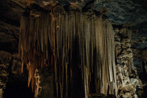 stalactites in a cave 